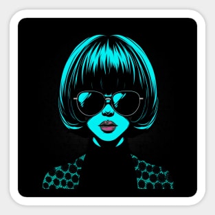 Pop art woman Sticker